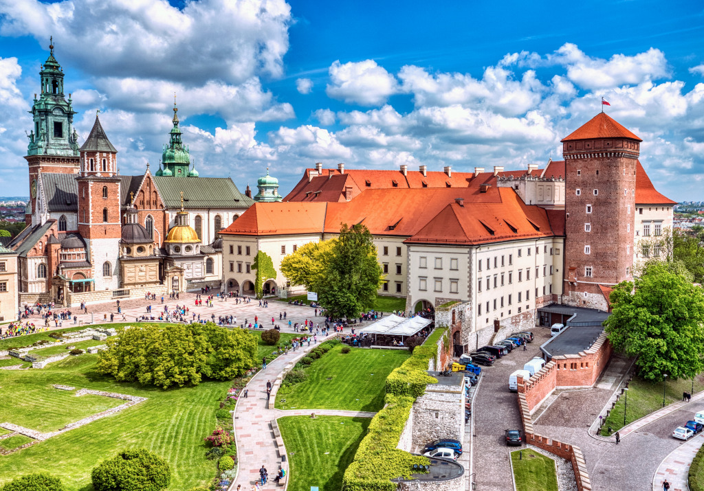 Wawel Castle in Krakow, Poland jigsaw puzzle in Castles puzzles on TheJigsawPuzzles.com