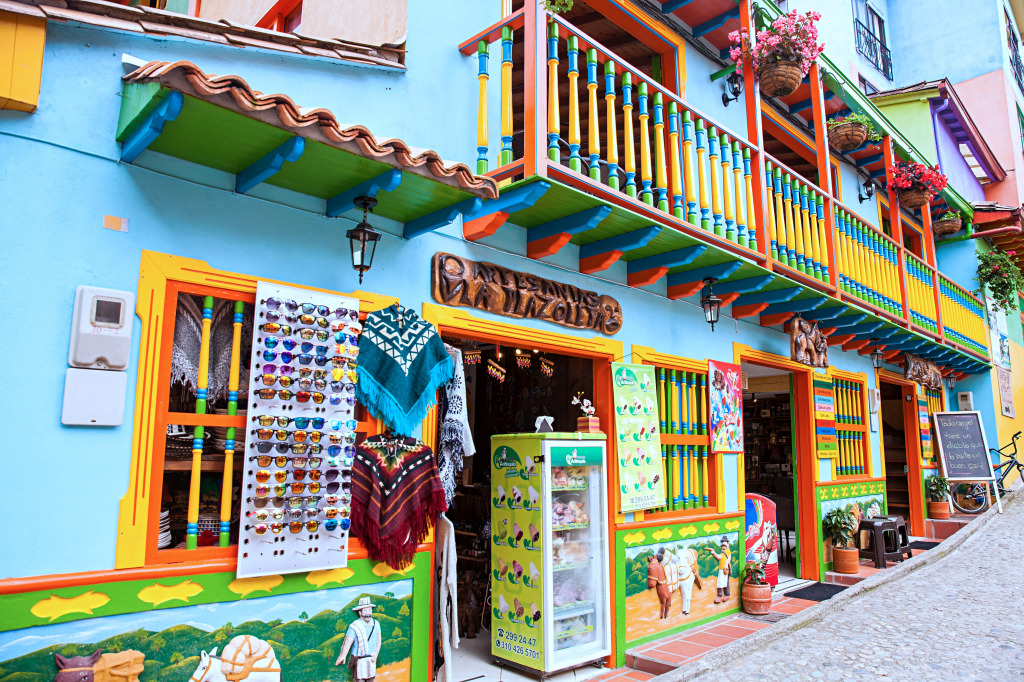 Bunte Straßen von Guatapé, Kolumbien jigsaw puzzle in Puzzle des Tages puzzles on TheJigsawPuzzles.com