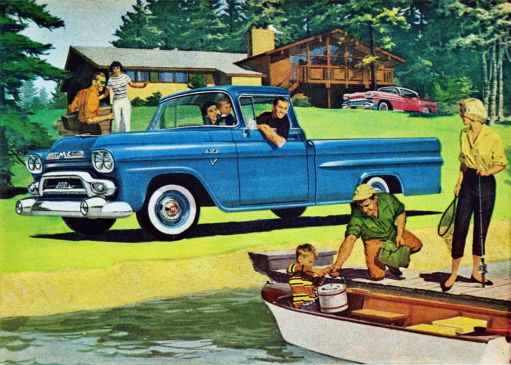 1958 GMC Pickup Truck jigsaw puzzle in Cars & Bikes puzzles on TheJigsawPuzzles.com