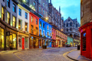 Victoria Street in Edinburgh, UK