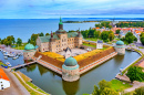 Aerial View of Vadstena Castle in Sweden
