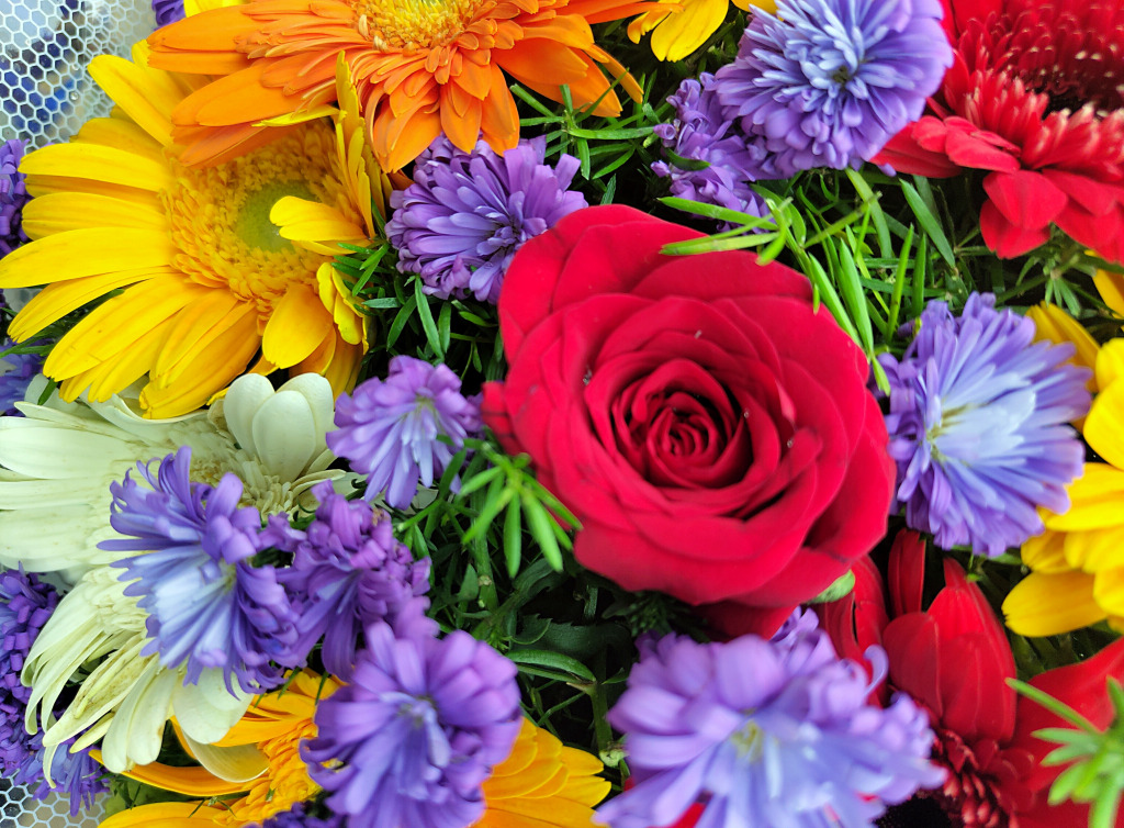 Gemischter Blumenstrauß jigsaw puzzle in Blumen puzzles on TheJigsawPuzzles.com