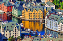 Picturesque Port Town of Ålesund, Norway