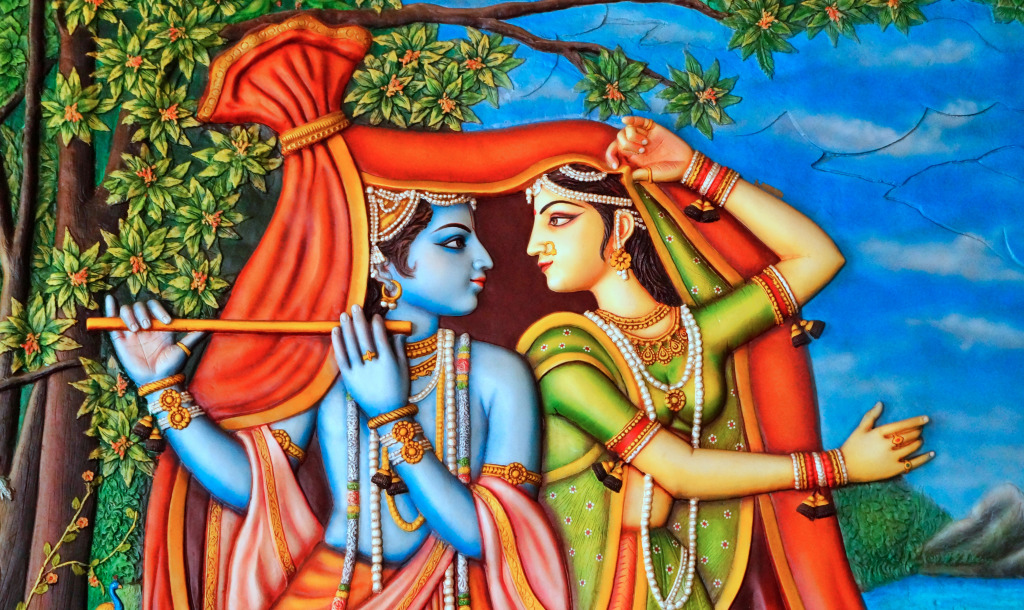 Pinturas Murais em Hyderabad, Índia jigsaw puzzle in Pessoas puzzles on TheJigsawPuzzles.com