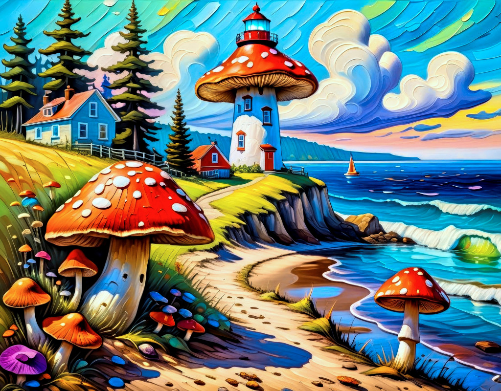Pilzhaus jigsaw puzzle in Puzzle des Tages puzzles on TheJigsawPuzzles.com