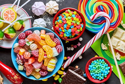 Assortment of Colorful Sweets