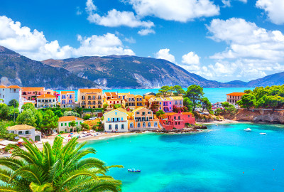 Assos Village in Kefalonia, Greece
