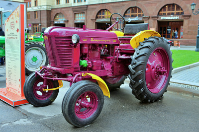 Exhibition of Vintage Tractors in Moscow