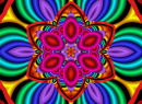 Colorful Psychedelic Flower