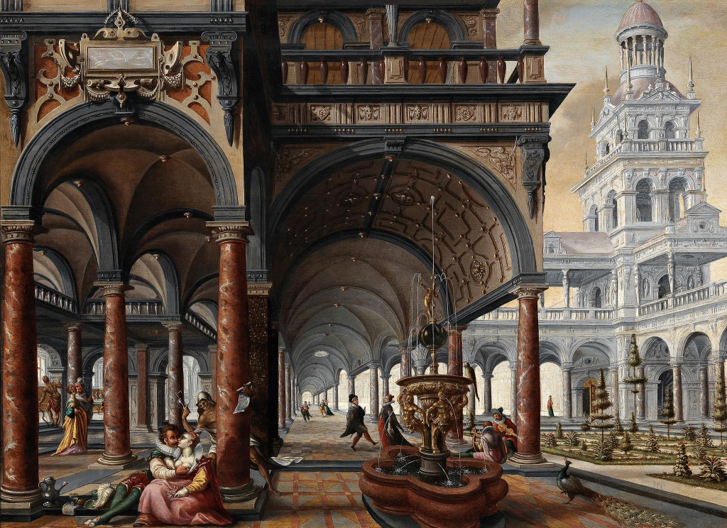 Allegory of Love and Death by Hendrick Aerts jigsaw puzzle in Piece of Art puzzles on TheJigsawPuzzles.com