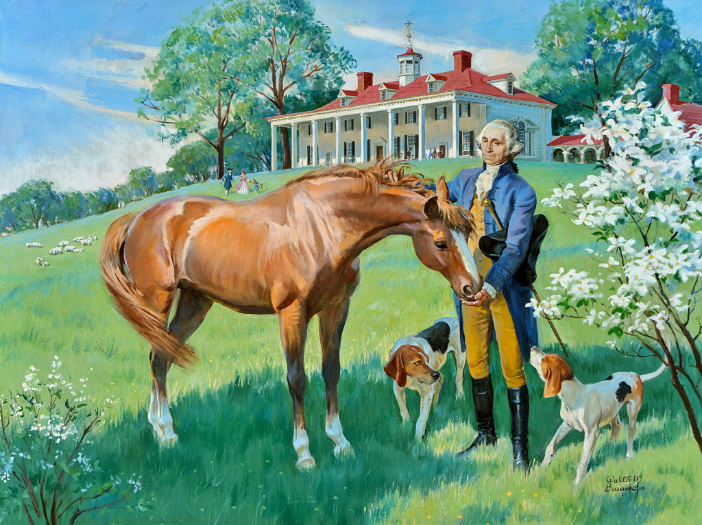 Washington at Mount Vernon, 1967 jigsaw puzzle in Piece of Art puzzles on TheJigsawPuzzles.com
