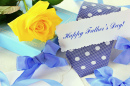 Beautiful Yellow Rose and Tie for Father's Day