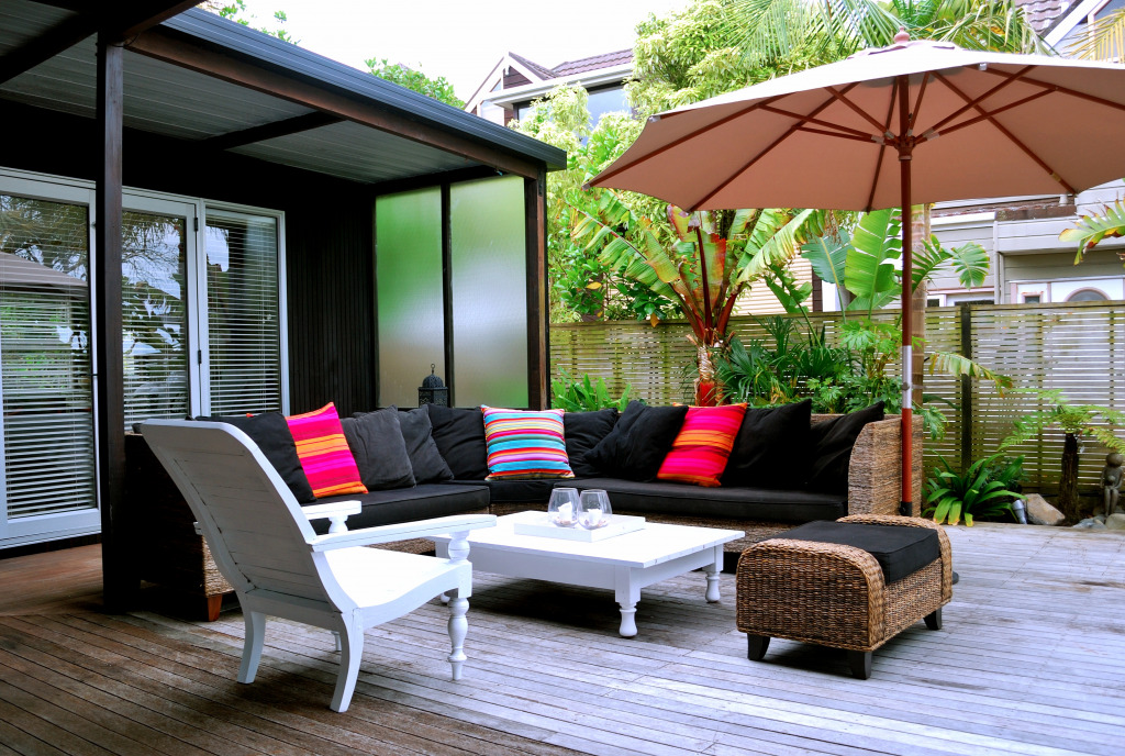 Terrasse extérieure douillette jigsaw puzzle in Puzzle du jour puzzles on TheJigsawPuzzles.com