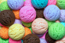 Multicolored Ice Cream Balls