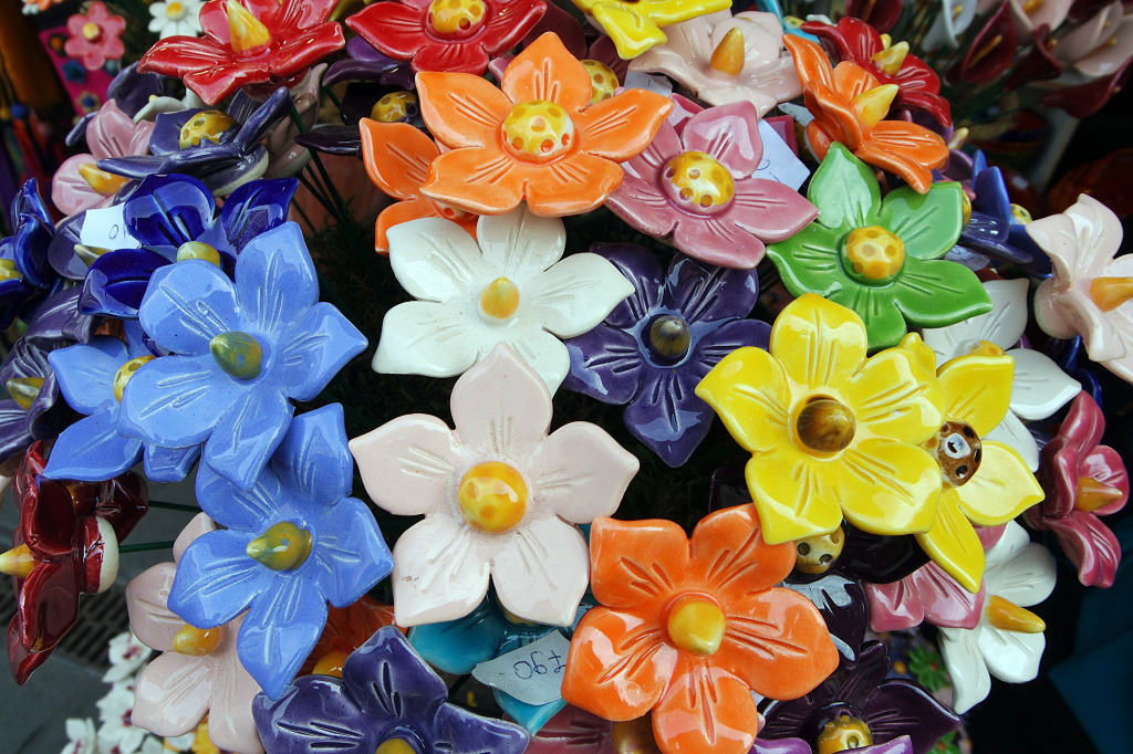 Bouquet of Ceramic Flowers jigsaw puzzle in Flowers puzzles on TheJigsawPuzzles.com
