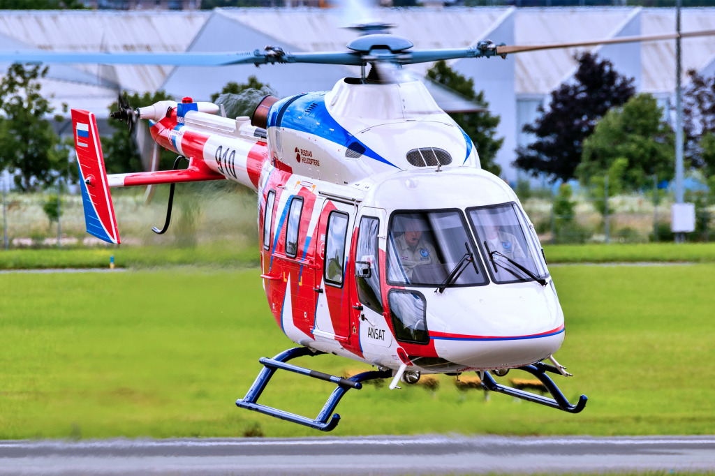 Ansat Helicopter au Salon aéronautique de Paris, France jigsaw puzzle in Aviation puzzles on TheJigsawPuzzles.com