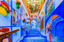 Narrow Alley of the Medina of Chefchaouen, Morocco