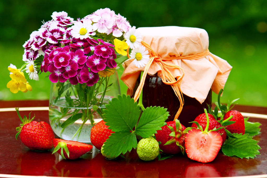 Nature morte estivale jigsaw puzzle in Puzzle du jour puzzles on TheJigsawPuzzles.com