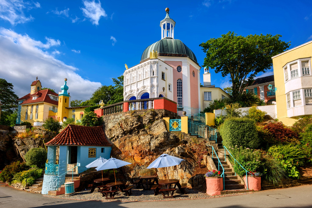 Picturesque Portmeirion in North Wales, UK jigsaw puzzle in Street View puzzles on TheJigsawPuzzles.com