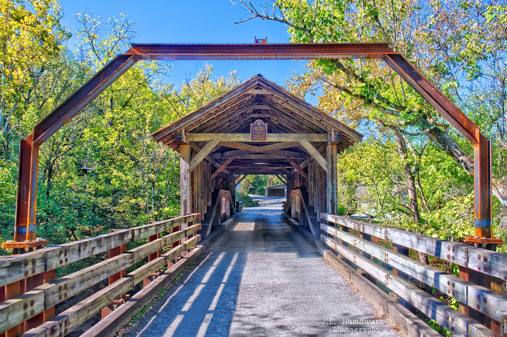 Ponte Coberta de Harrisburg, Tennessee, EUA jigsaw puzzle in Pontes puzzles on TheJigsawPuzzles.com
