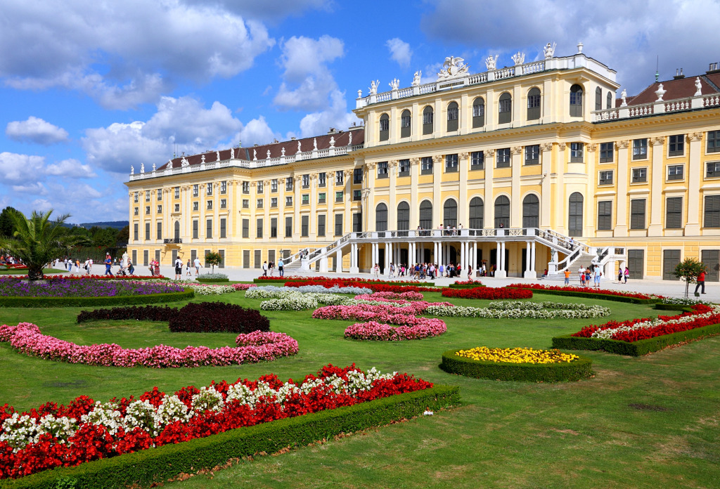 Palácio Schönbrunn em Viena, Áustria jigsaw puzzle in Castelos puzzles on TheJigsawPuzzles.com