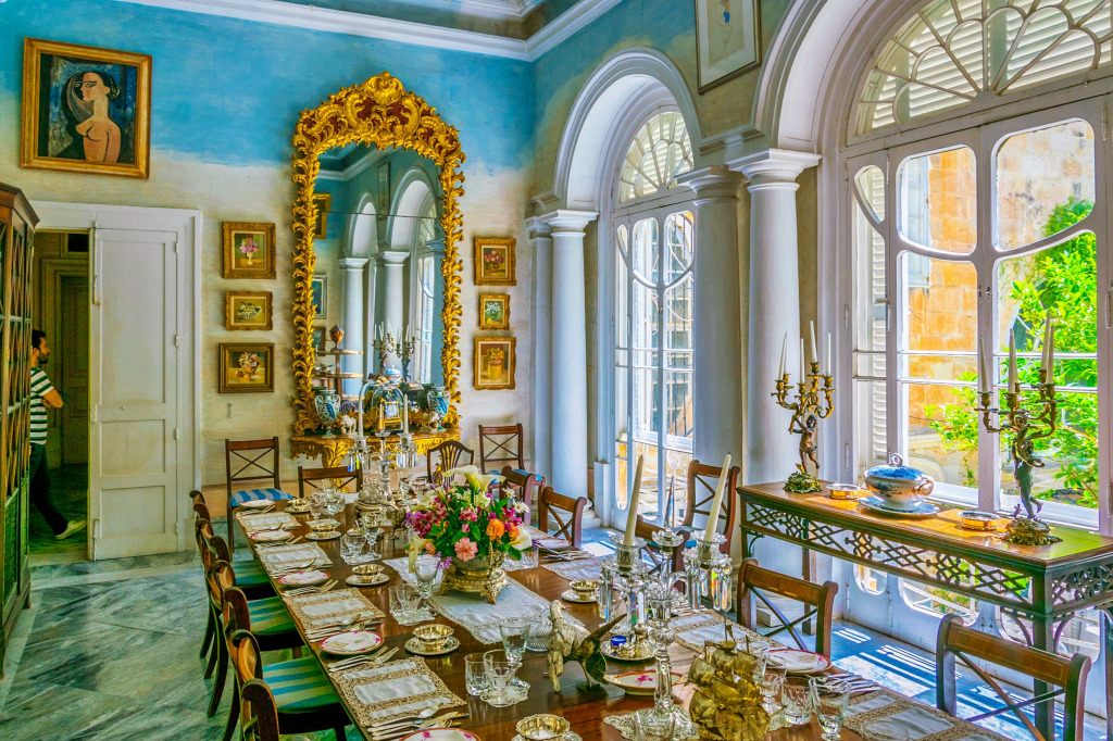 Столовая в Casa Rocca Piccola, Мальта jigsaw puzzle in Замки puzzles on TheJigsawPuzzles.com