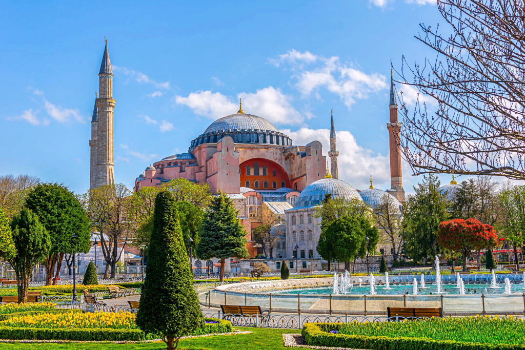 Площадь Султанахмет, Стамбул, Турция jigsaw puzzle in Красивые пейзажи puzzles on TheJigsawPuzzles.com