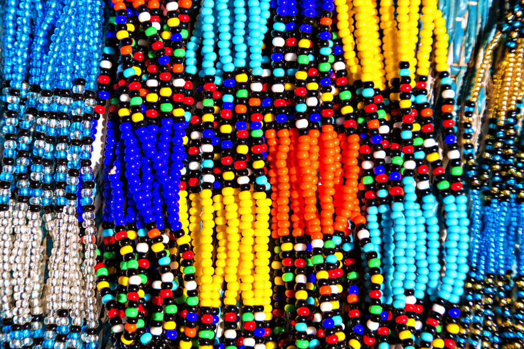 Close-Up of African Tribal Necklaces jigsaw puzzle in Macro puzzles on TheJigsawPuzzles.com