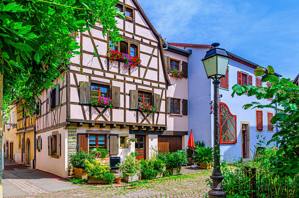 Centre historique de Colmar, Alsace, France jigsaw puzzle in Paysages urbains puzzles on TheJigsawPuzzles.com