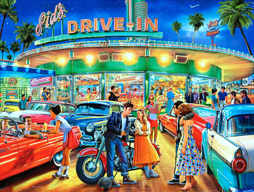 Sid's Drive-In jigsaw puzzle in People puzzles on TheJigsawPuzzles.com