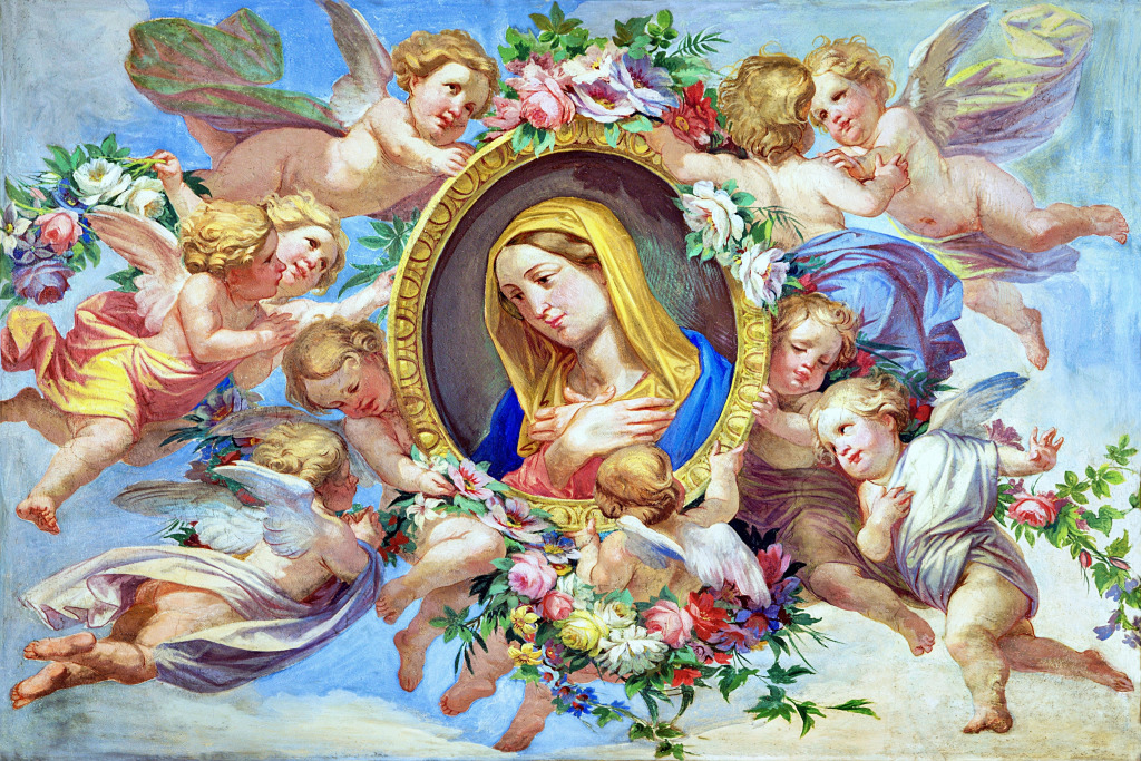 Jungfrau Maria in der Kathedrale San Giovanni Battista jigsaw puzzle in Kunstwerke puzzles on TheJigsawPuzzles.com