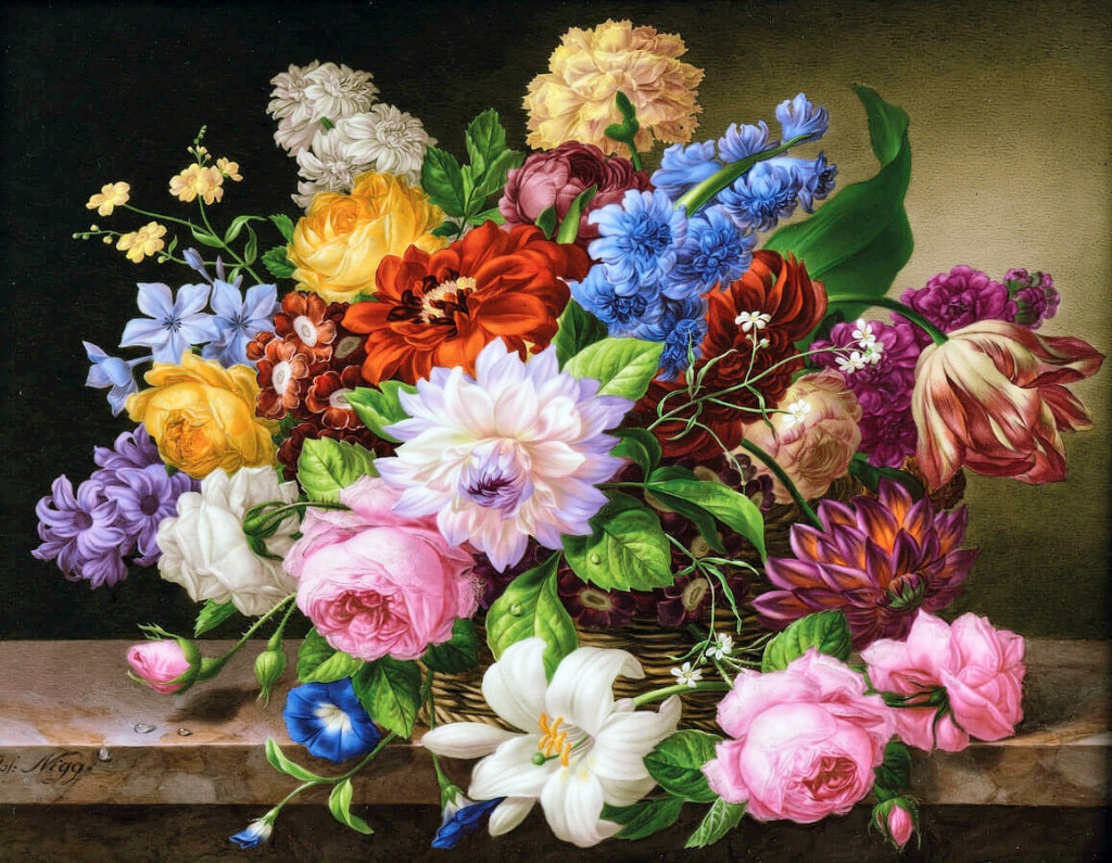Цветочный натюрморт jigsaw puzzle in Цветы puzzles on TheJigsawPuzzles.com