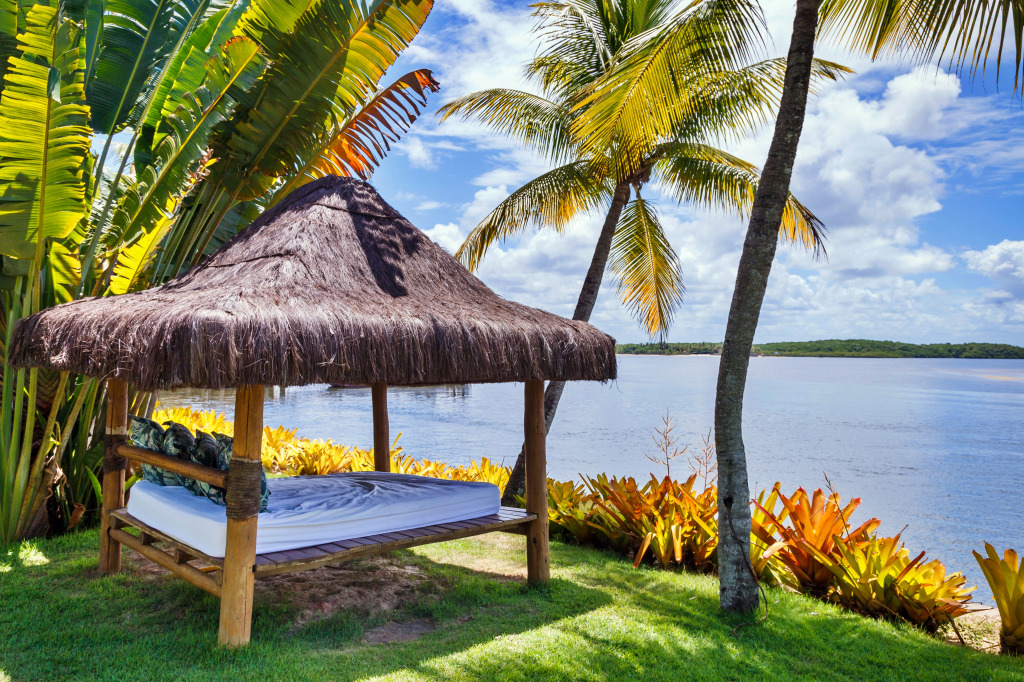 Пляж Порту-Сегуру в Баии, Бразилия jigsaw puzzle in Красивые пейзажи puzzles on TheJigsawPuzzles.com