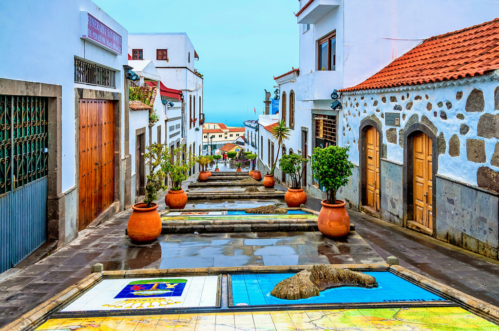 Firgas, Gran Canaria, Spain jigsaw puzzle in Street View puzzles on TheJigsawPuzzles.com