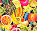 Tropical Fruits Seamless Pattern