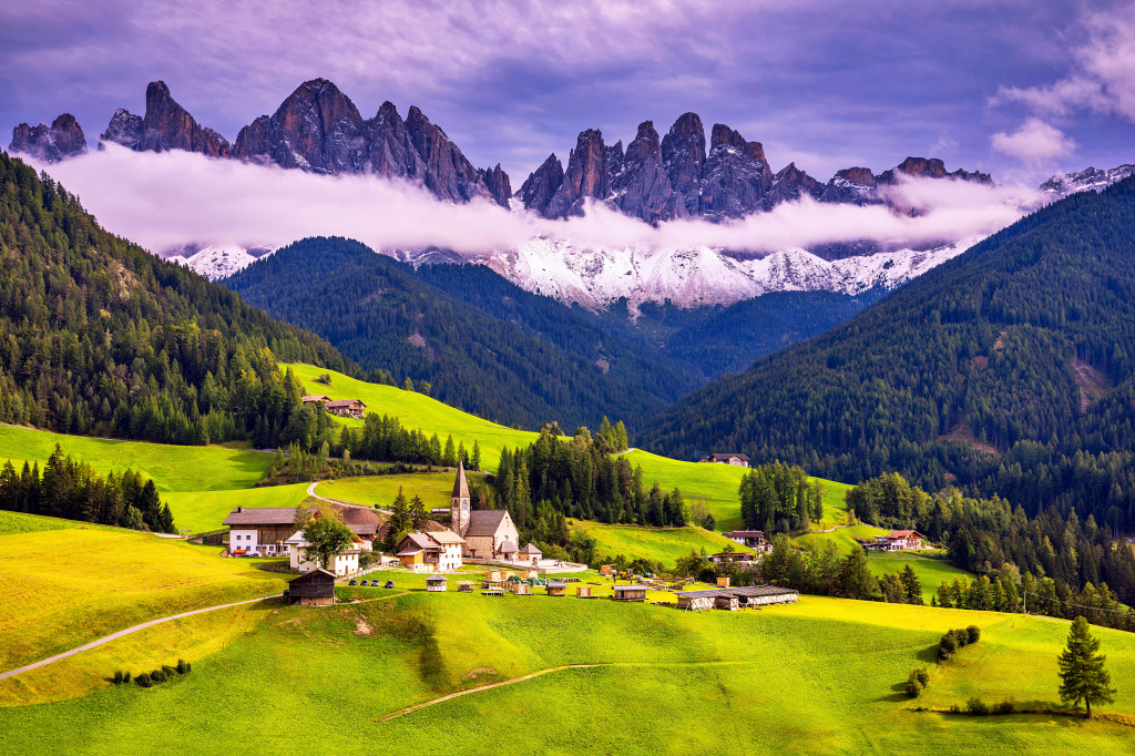 Santa Maddalena, Val di Funes Valley, Italy jigsaw puzzle in Great Sightings puzzles on TheJigsawPuzzles.com