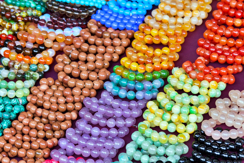 Bracelets Made of Semi-Precious Stones jigsaw puzzle in Handmade puzzles on TheJigsawPuzzles.com