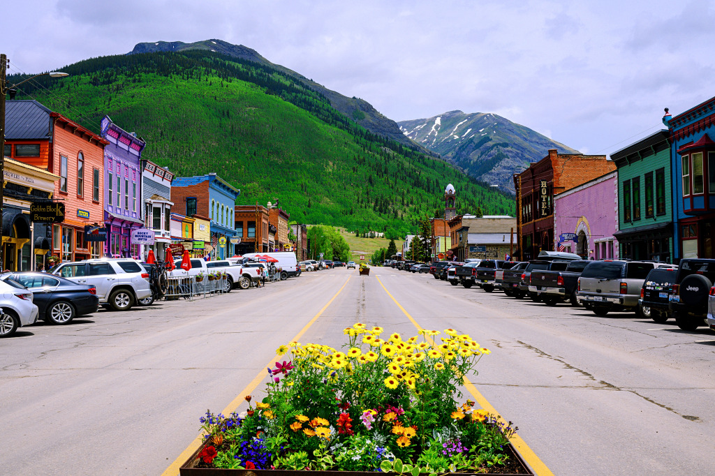 Stadtbild von Silverton, Colorado, USA jigsaw puzzle in Großartige Landschaften puzzles on TheJigsawPuzzles.com