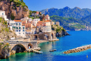 View of Atrani, Amalfi Coast, Italy