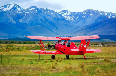 Grumman Ag-Cat Biplane, South Island, New Zealand