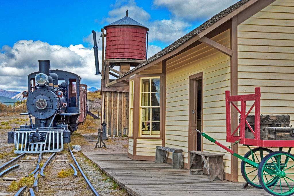 Historic Train Station in Sumpter, OR, USA jigsaw puzzle in Puzzle of the Day puzzles on TheJigsawPuzzles.com