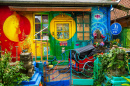 Christiania District in Copenhagen, Denmark
