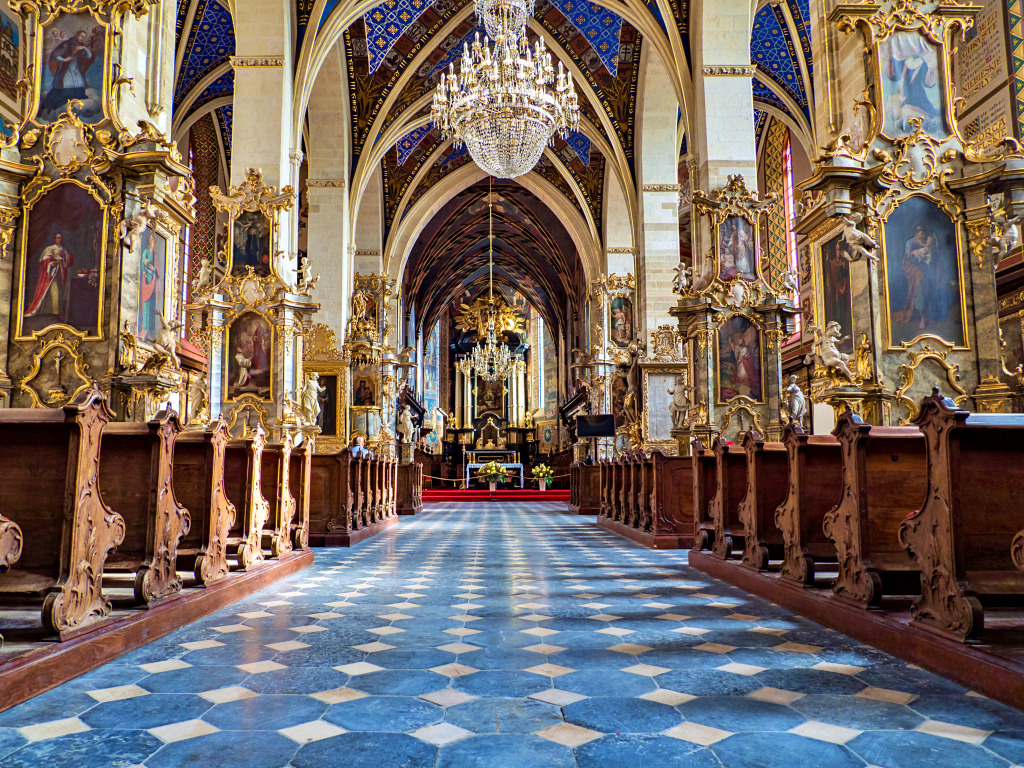 Gotische Kirche in Sandomierz, Polen jigsaw puzzle in Puzzle des Tages puzzles on TheJigsawPuzzles.com
