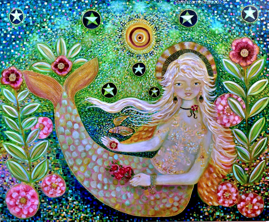 Clara, de Sarah Zambiasi, óleo sobre tela jigsaw puzzle in Quebra-Cabeça do Dia puzzles on TheJigsawPuzzles.com
