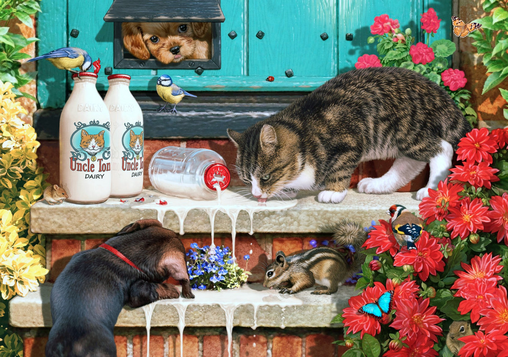 Invasores à Porta jigsaw puzzle in Animais puzzles on TheJigsawPuzzles.com