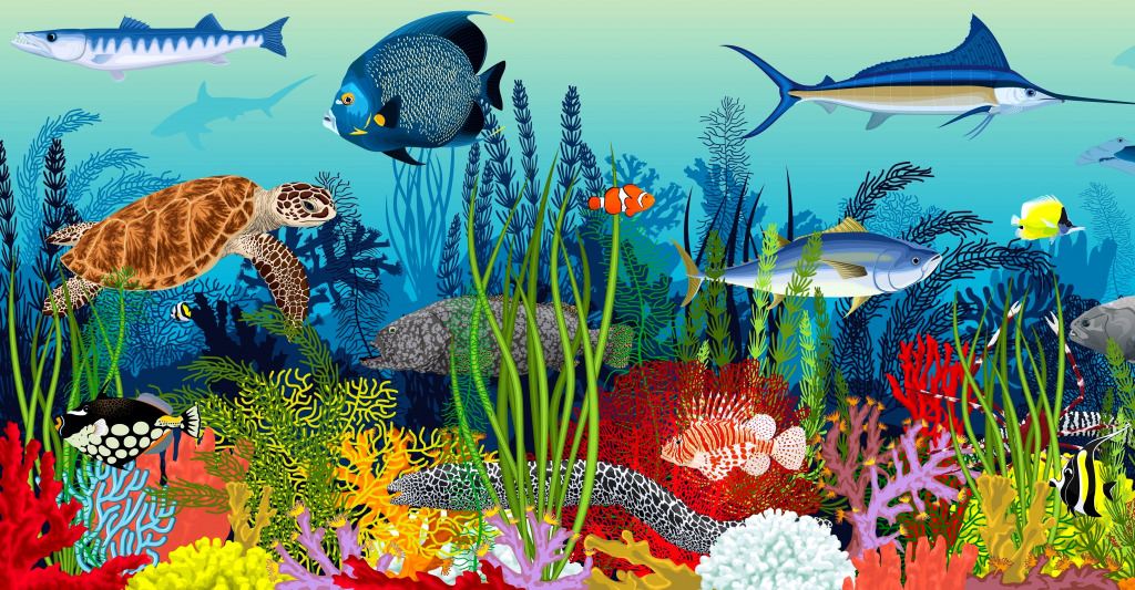 Récif corallien sous-marin jigsaw puzzle in Sous les mers puzzles on TheJigsawPuzzles.com