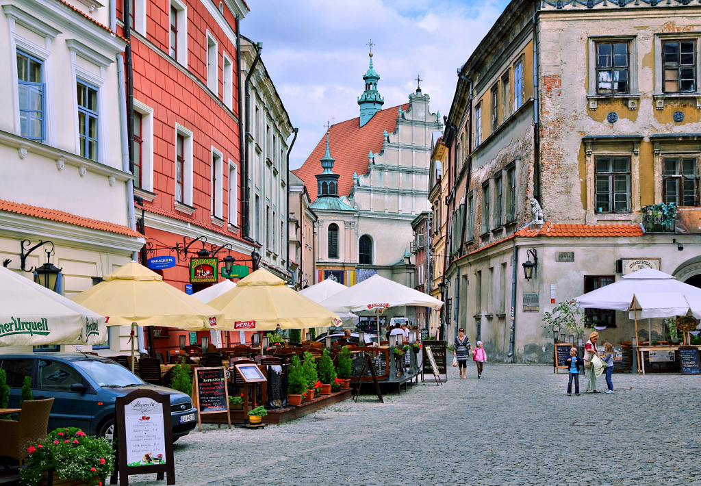 Старый город Люблина, Польша jigsaw puzzle in Улицы puzzles on TheJigsawPuzzles.com