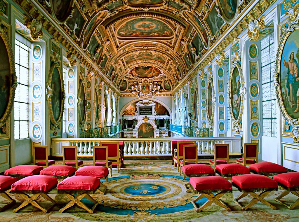 Kapelle des Château de Fontainebleau, Frankreich jigsaw puzzle in Schlösser puzzles on TheJigsawPuzzles.com