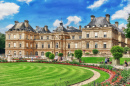 Luxembourg Palace and Park in Paris, France