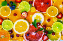Freshly Sliced ​​Citrus Fruits